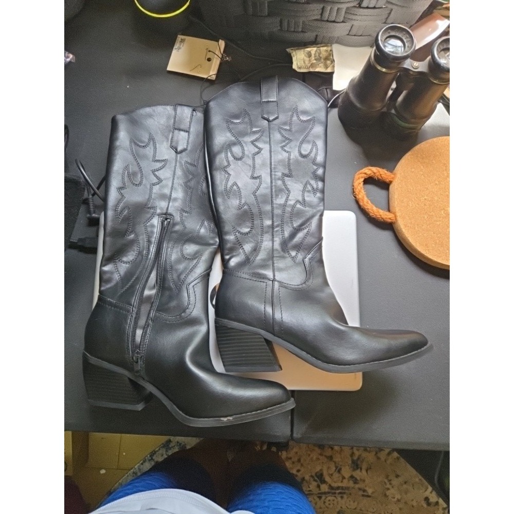 Madden NYC Women's‎ Embroidered Tall Western Boots - Size 7 - New